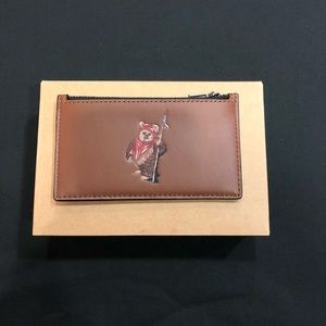 Coach Men's Star Wars  Coach l Card Case w/ Ewok